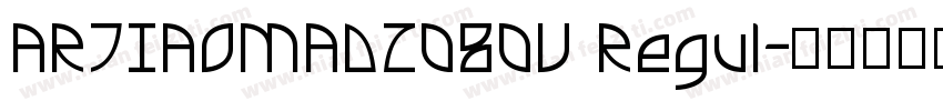 ARTIAOMADZ080V Regul字体转换